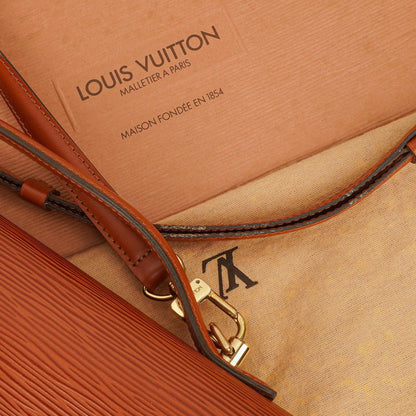 Louis Vuitton Monceau Handtasche aus braunem Epi Leder