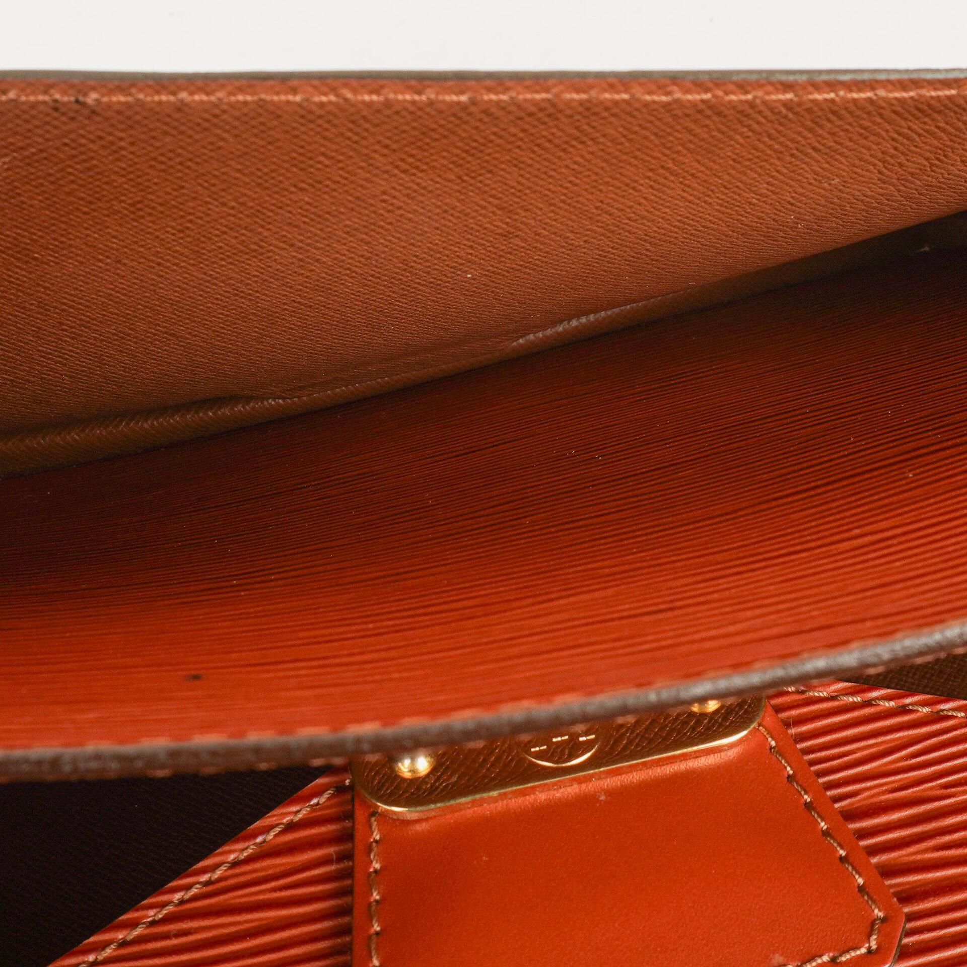 Louis Vuitton Monceau Handtasche aus braunem Epi Leder
