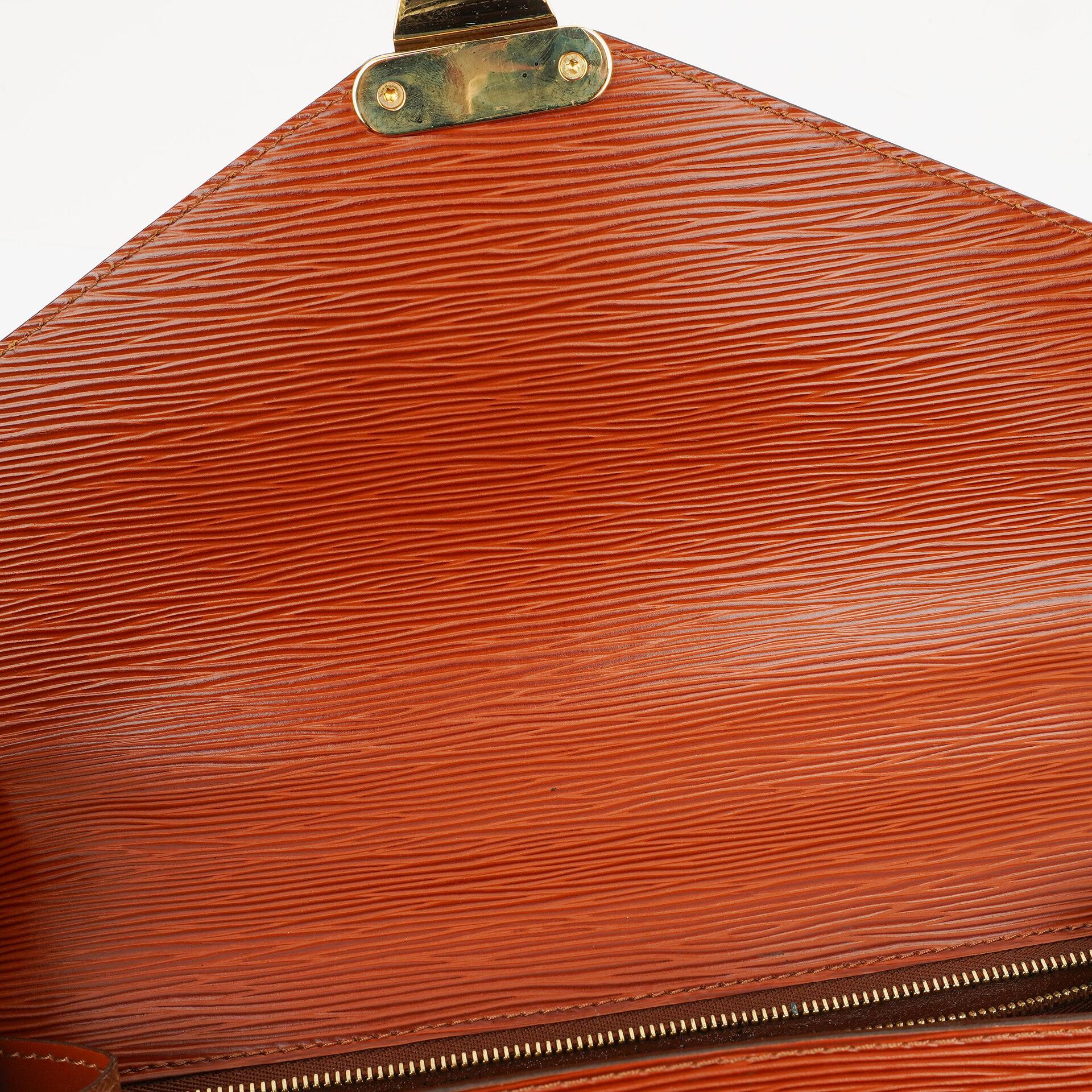 Louis Vuitton Monceau Handtasche aus braunem Epi Leder
