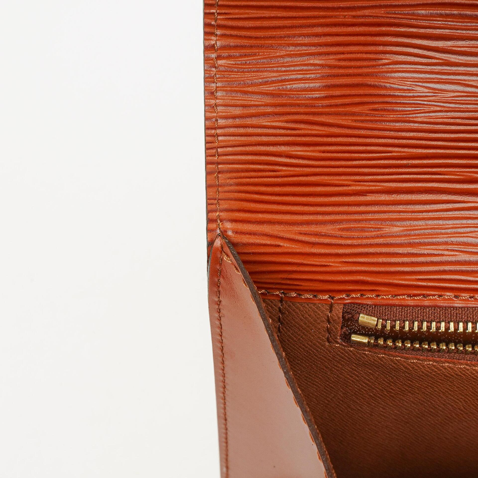 Louis Vuitton Monceau Handtasche aus braunem Epi Leder