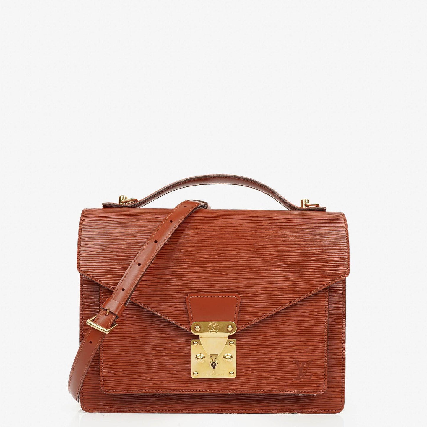 Louis Vuitton Monceau Handtasche aus braunem Epi Leder