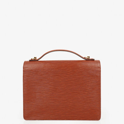 Louis Vuitton Monceau Handtasche aus braunem Epi Leder