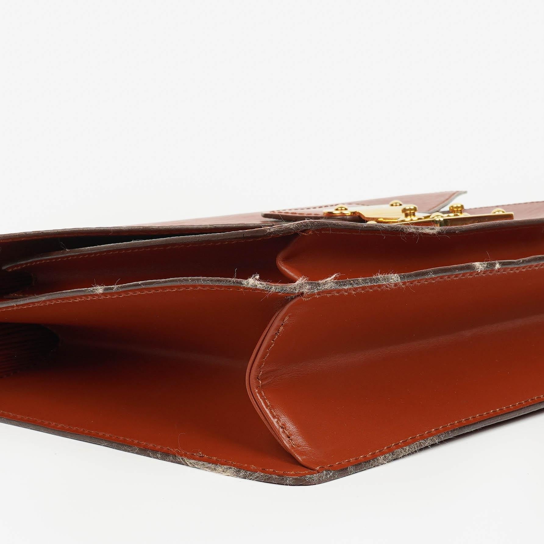 Louis Vuitton Monceau Handtasche aus braunem Epi Leder