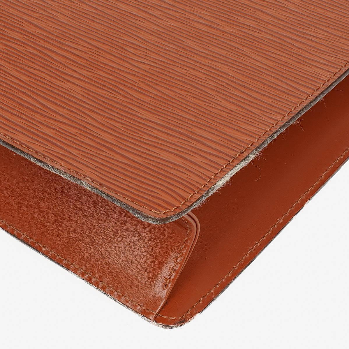 Louis Vuitton Monceau Handtasche aus braunem Epi Leder