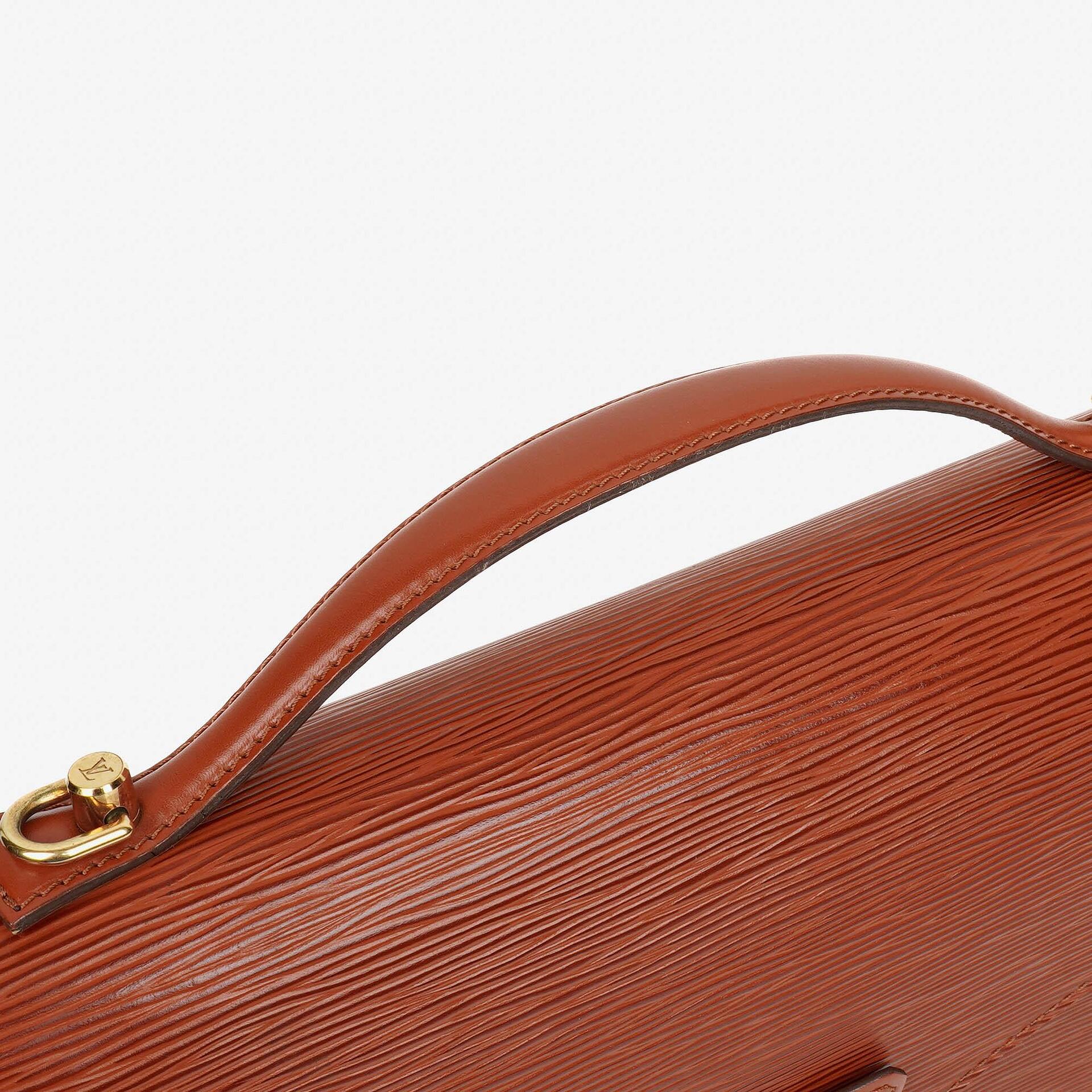 Louis Vuitton Monceau Handtasche aus braunem Epi Leder