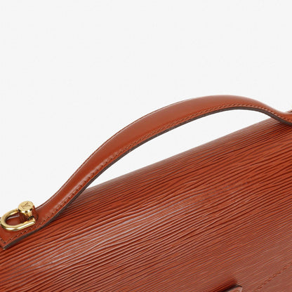 Louis Vuitton Monceau Handtasche aus braunem Epi Leder