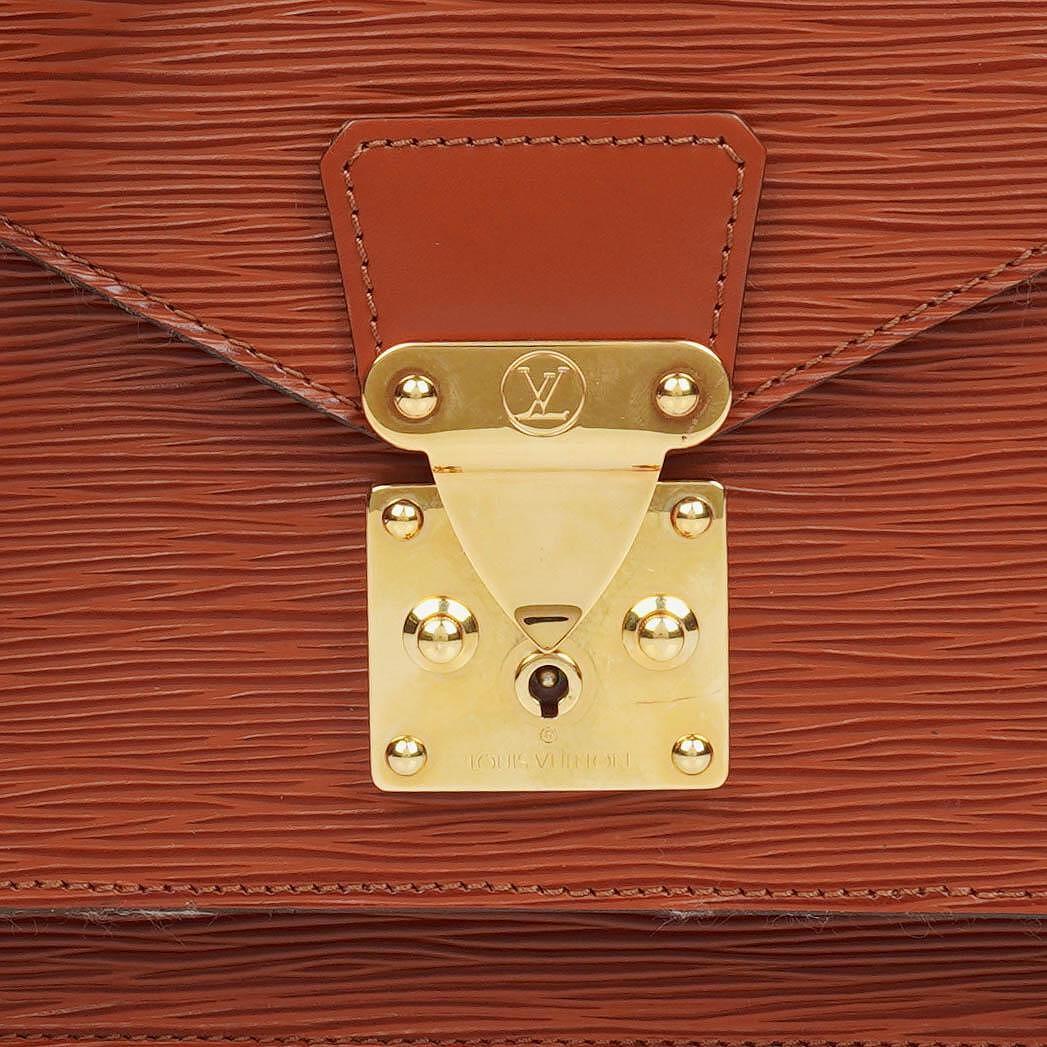 Louis Vuitton Monceau Handtasche aus braunem Epi Leder