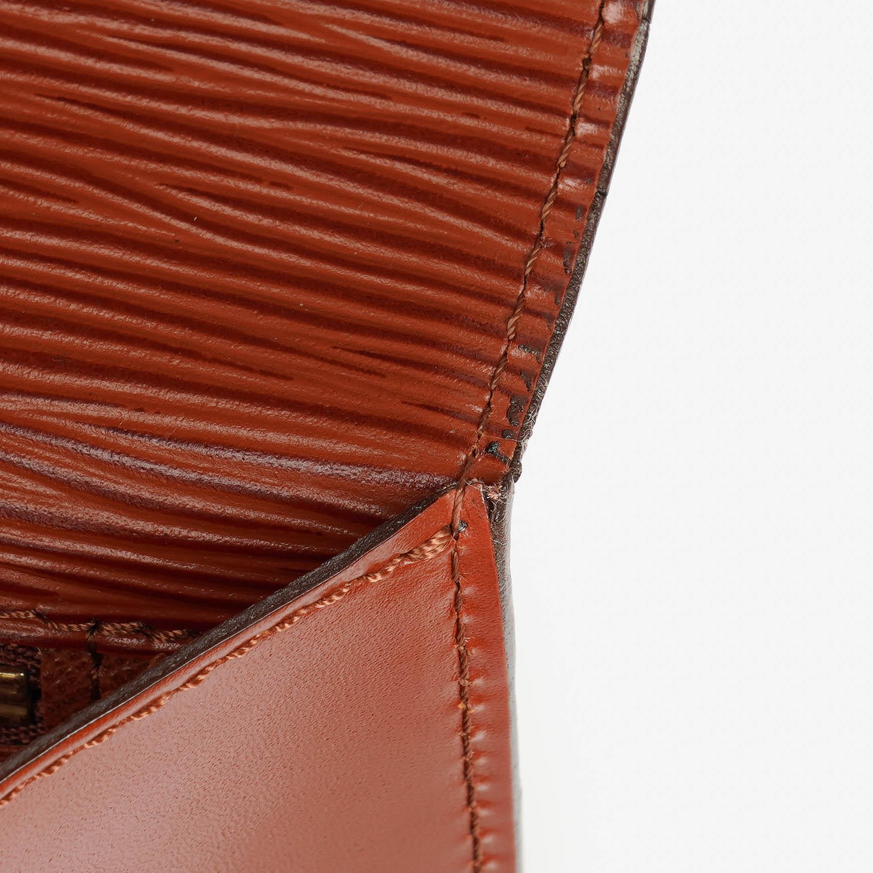 Louis Vuitton Monceau Handtasche aus braunem Epi Leder