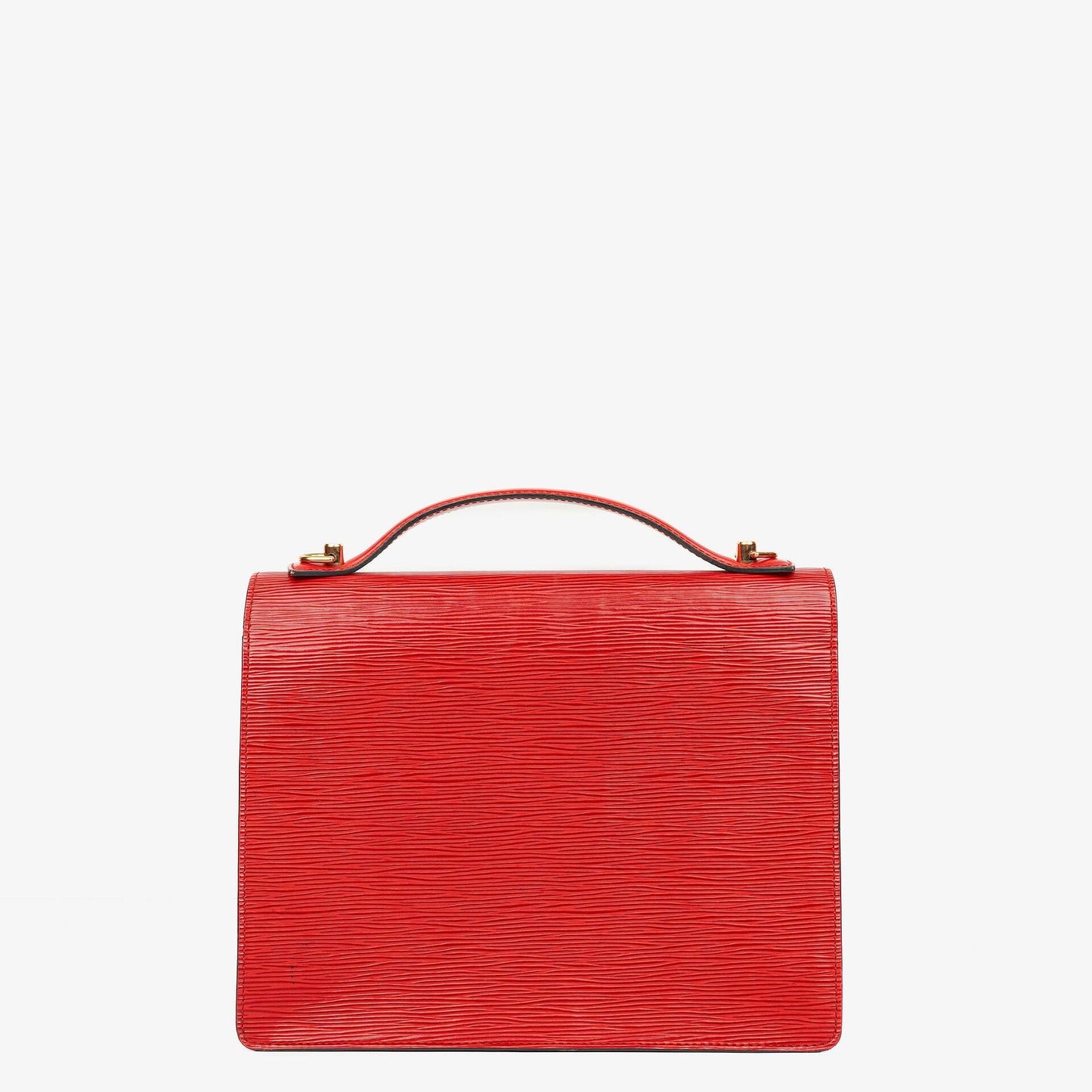 Louis Vuitton Monceau Handtasche aus rotem Epi Leder