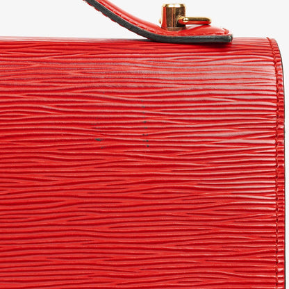 Louis Vuitton Monceau Handtasche aus rotem Epi Leder