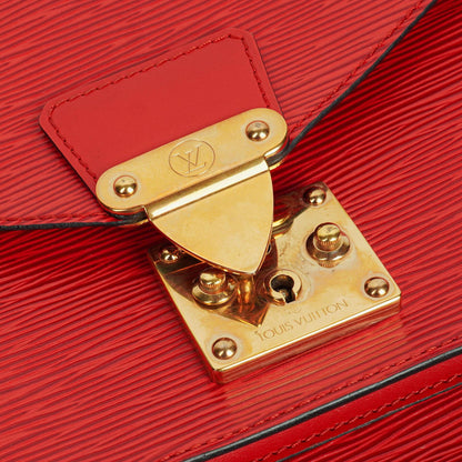 Louis Vuitton Monceau Handtasche aus rotem Epi Leder