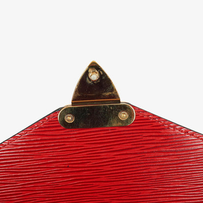 Louis Vuitton Monceau Handtasche aus rotem Epi Leder