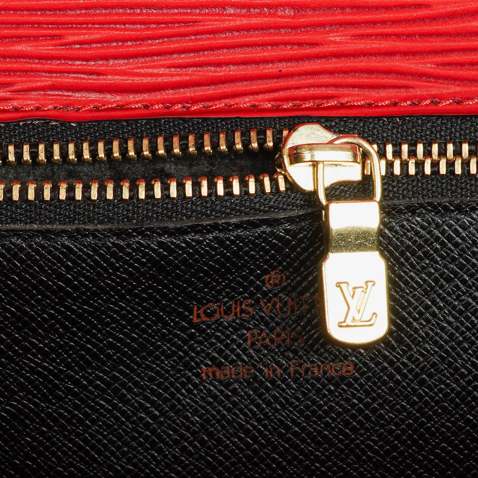 Louis Vuitton Monceau Handtasche aus rotem Epi Leder