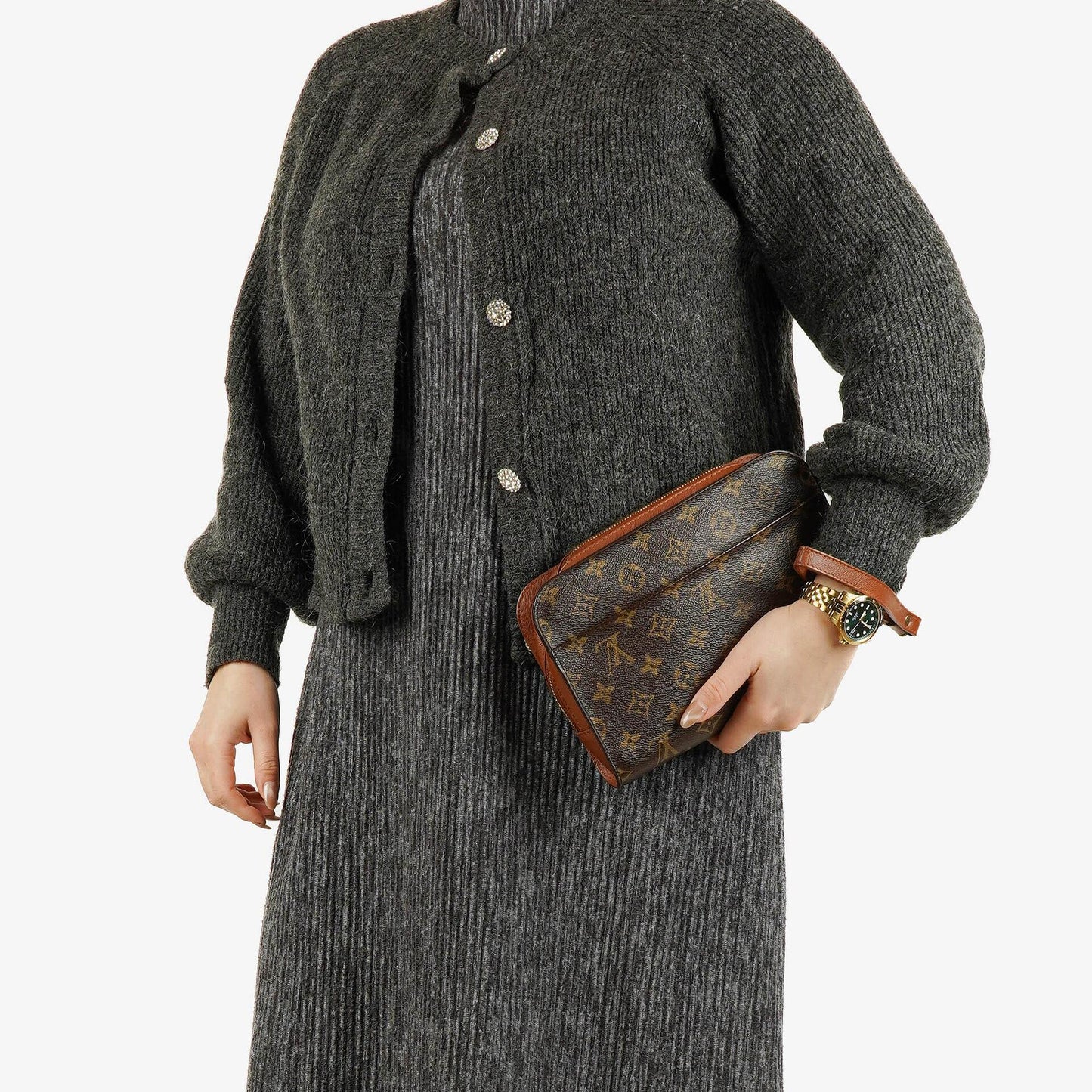 Louis Vuitton Monogram Canvas Orsay Clutch Tasche