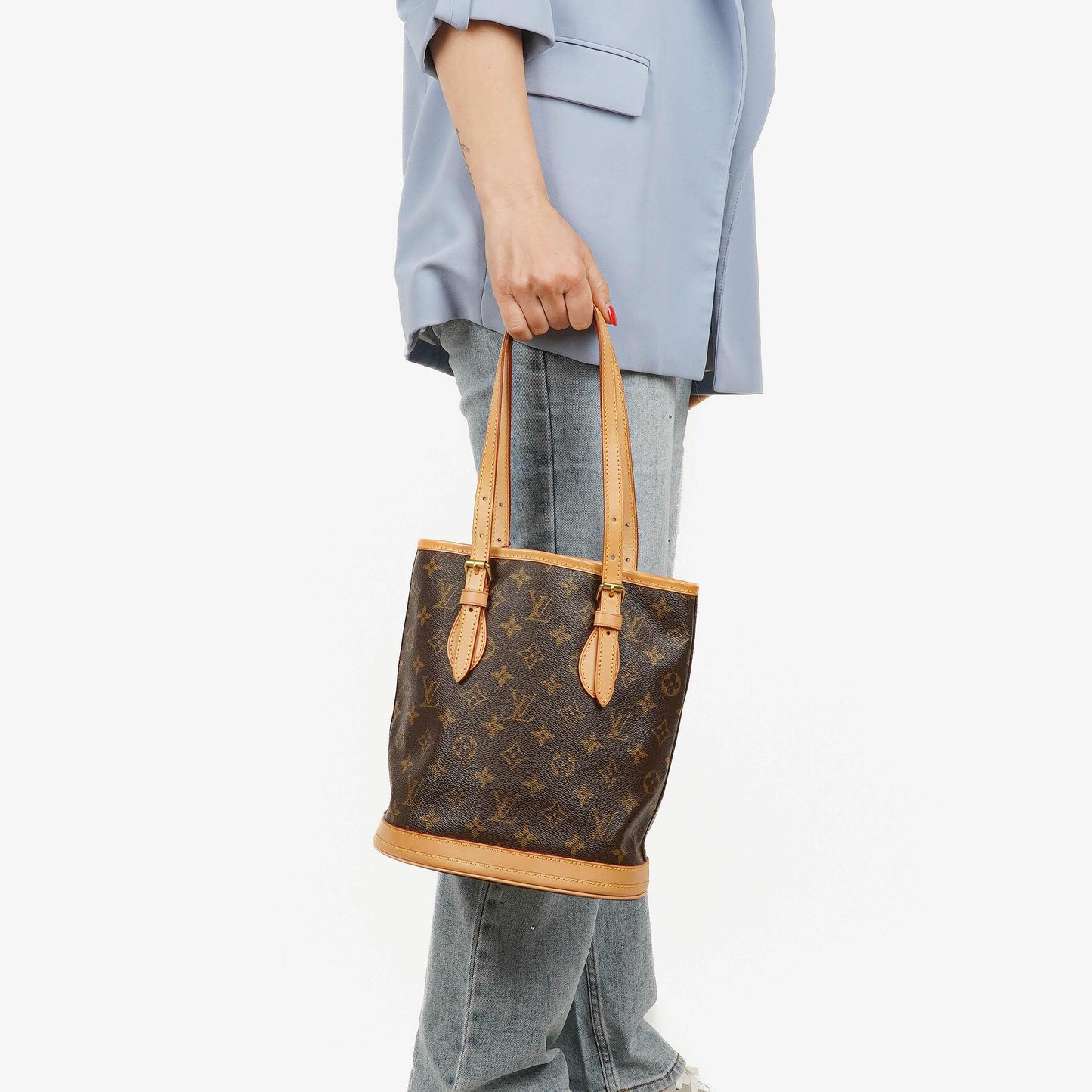 Louis Vuitton Petit Bucket Bag aus Monogram Canvas