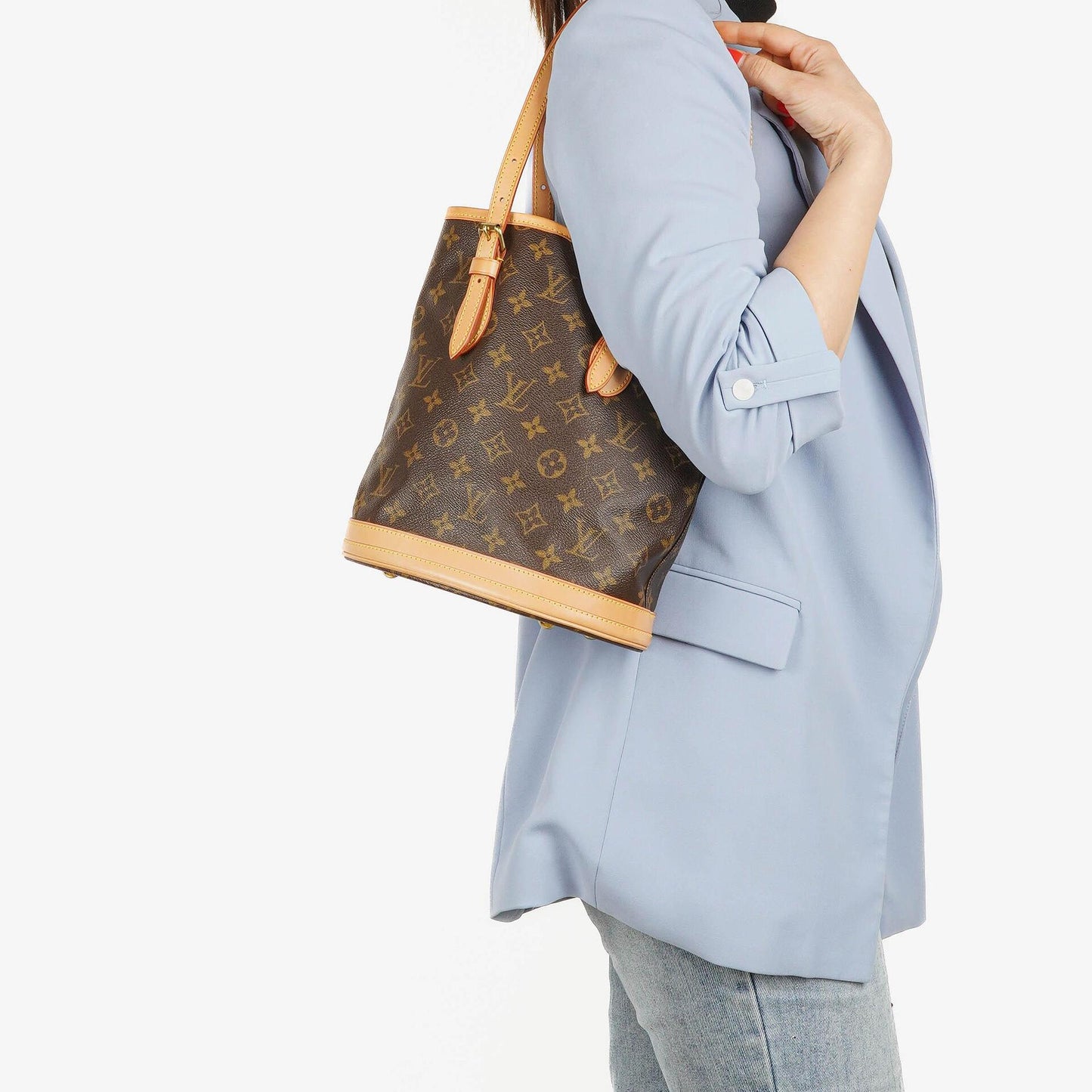 Louis Vuitton Petit Bucket Bag aus Monogram Canvas