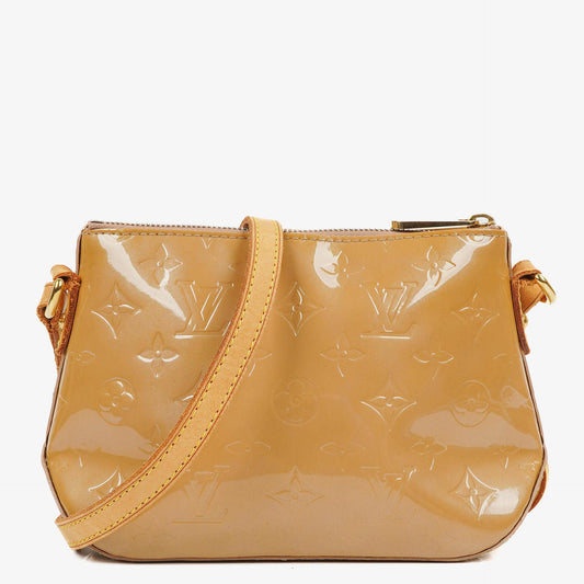 Louis Vuitton Minna Street Crossbody Tasche aus Monogram Vernis in Noisette, 2005