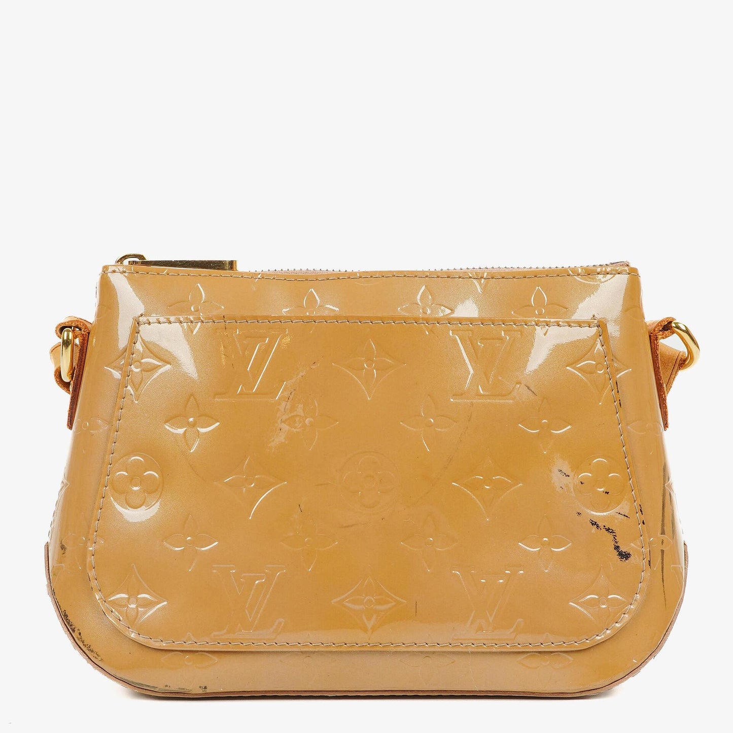 Louis Vuitton Minna Street Crossbody Tasche aus Monogram Vernis in Noisette, 2005