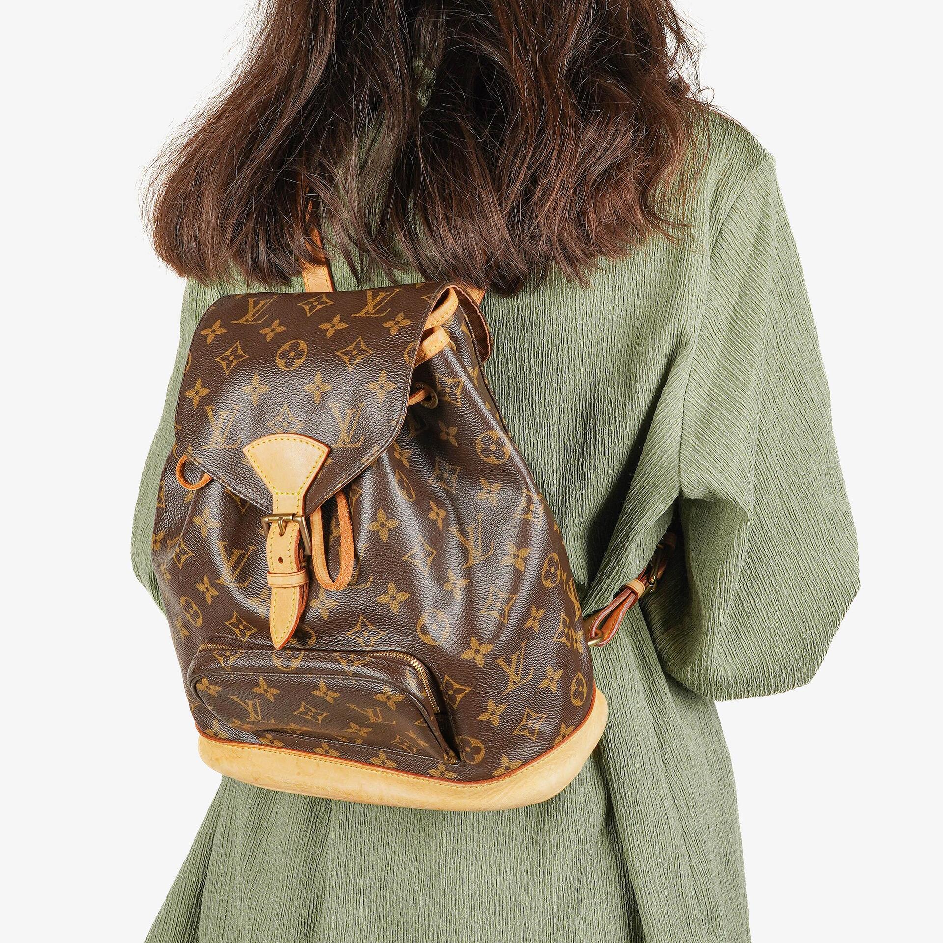 Louis Vuitton Montsouris MM Rucksack aus Monogram Canvas