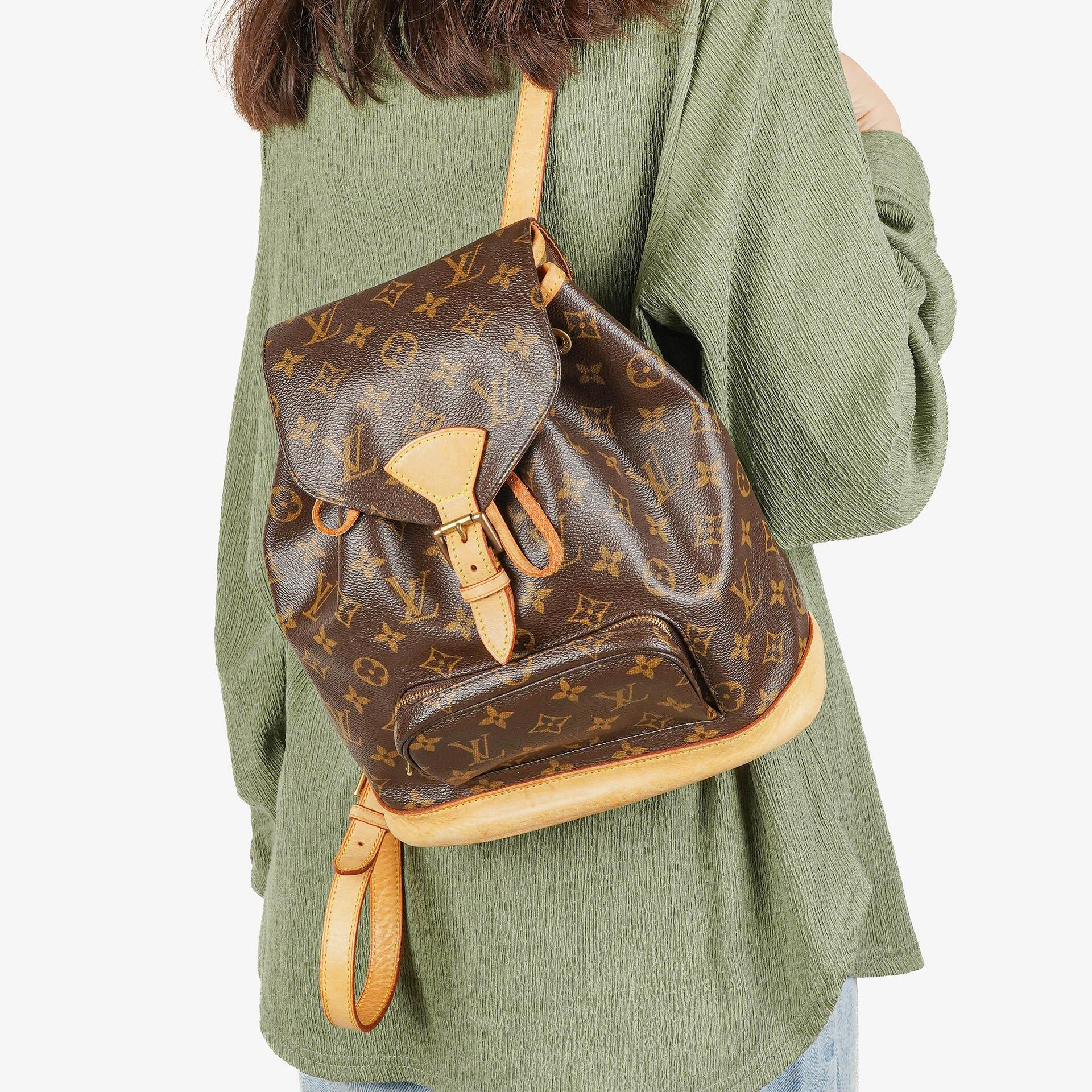 Louis Vuitton Montsouris MM Rucksack aus Monogram Canvas
