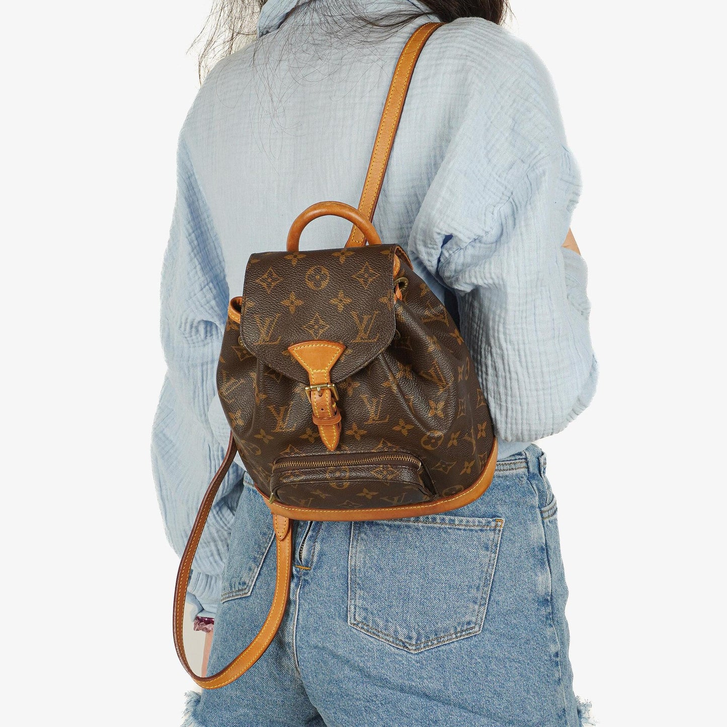 Louis Vuitton Montsouris PM Vintage Rucksack aus Monogram Canvas
