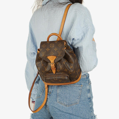Louis Vuitton Montsouris PM Vintage Rucksack aus Monogram Canvas