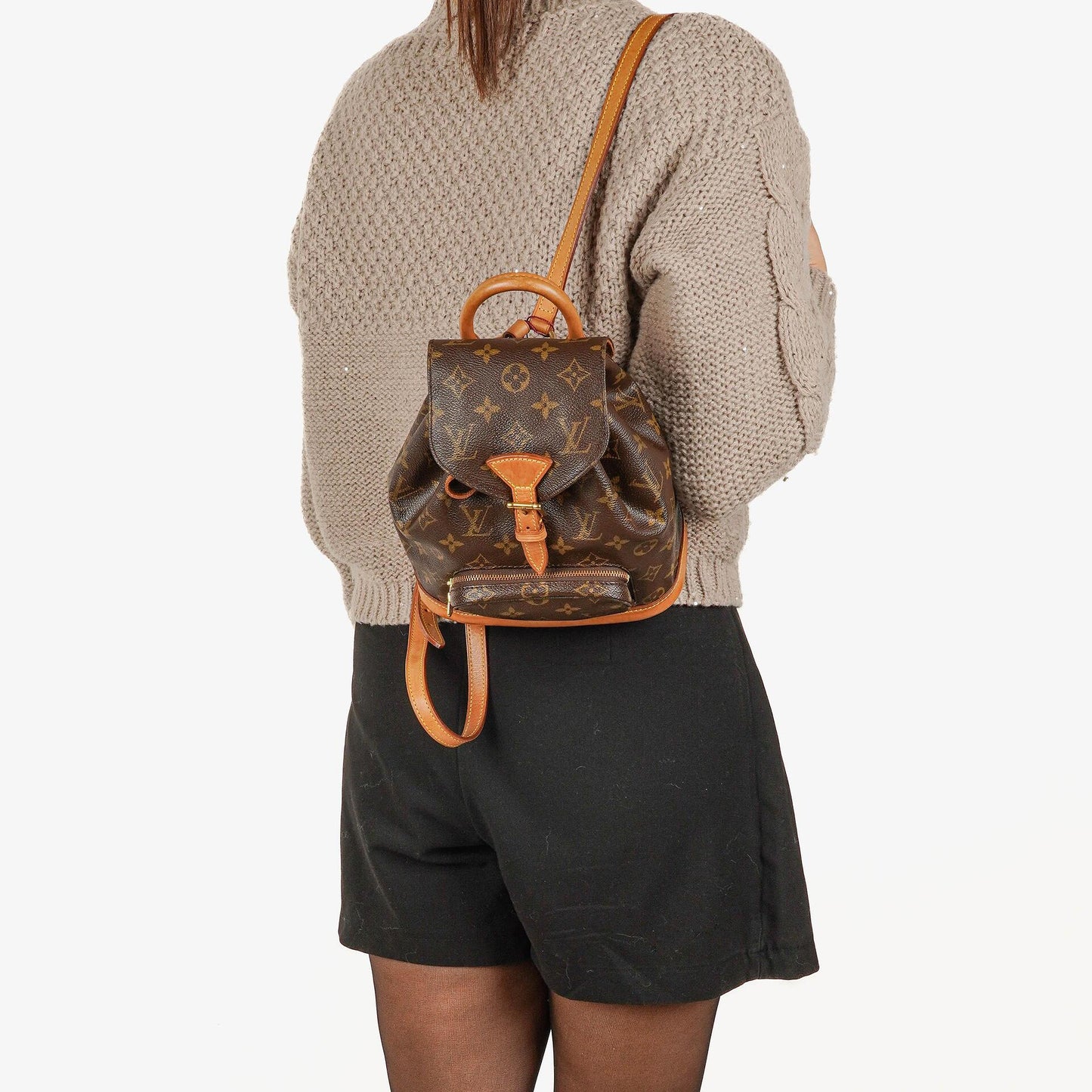 Louis Vuitton Montsouris PM Vintage Rucksack aus Monogram Canvas
