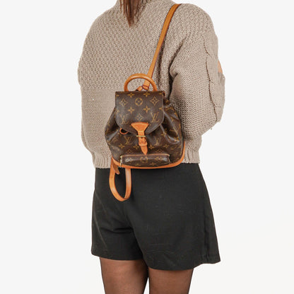 Louis Vuitton Montsouris PM Vintage Rucksack aus Monogram Canvas