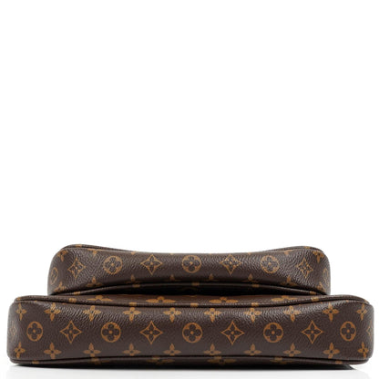 Louis Vuitton Multi Pochette Accessoires aus Monogram Canvas und Rose Clair Jacquard