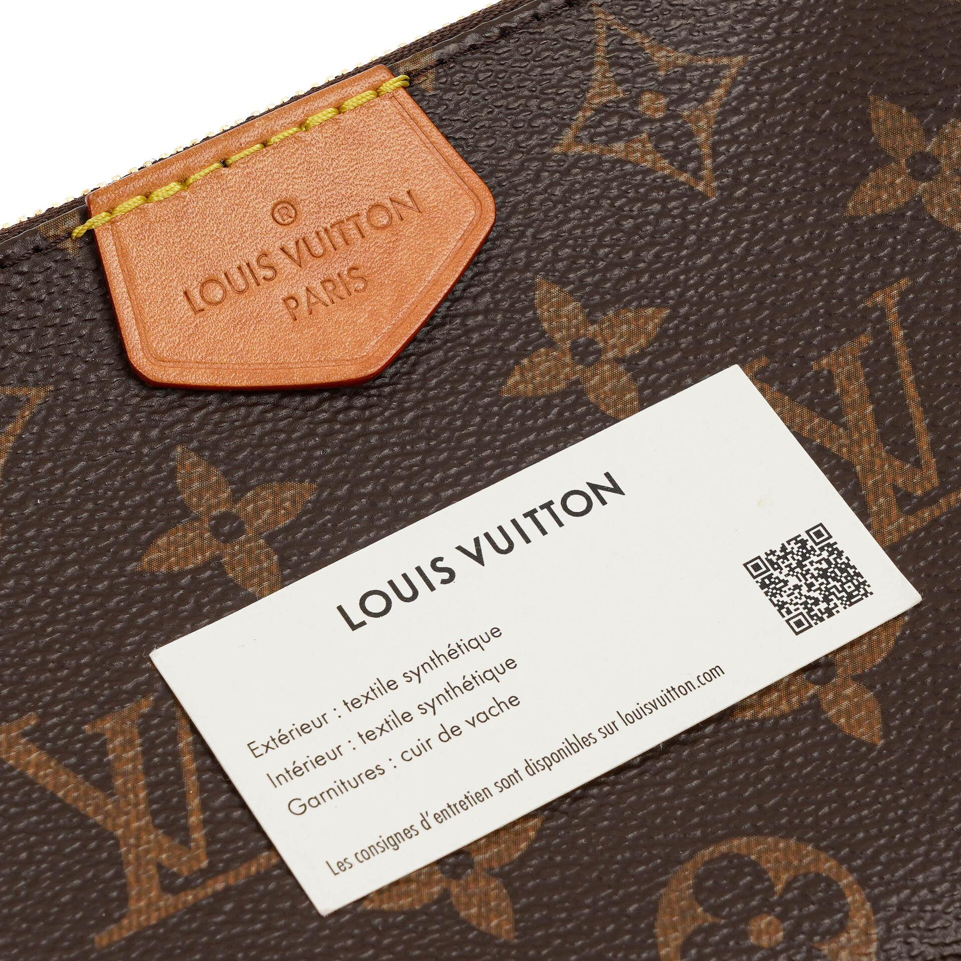 Louis Vuitton Multi Pochette Accessoires aus Monogram Canvas und Rose Clair Jacquard