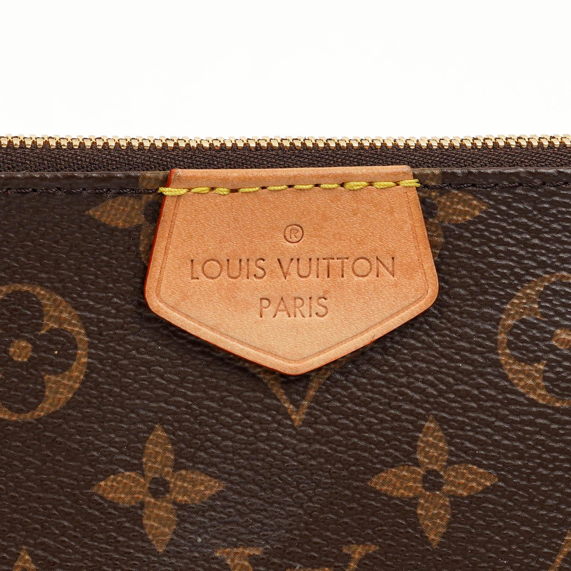Louis Vuitton Multi Pochette Accessoires aus Monogram Canvas und Rose Clair Jacquard