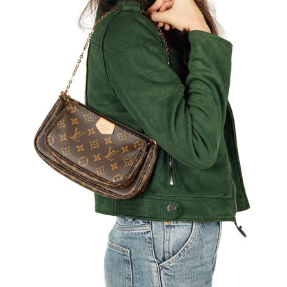 Louis Vuitton Multi Pochette Accessoires Schultertasche aus Monogram Canvas