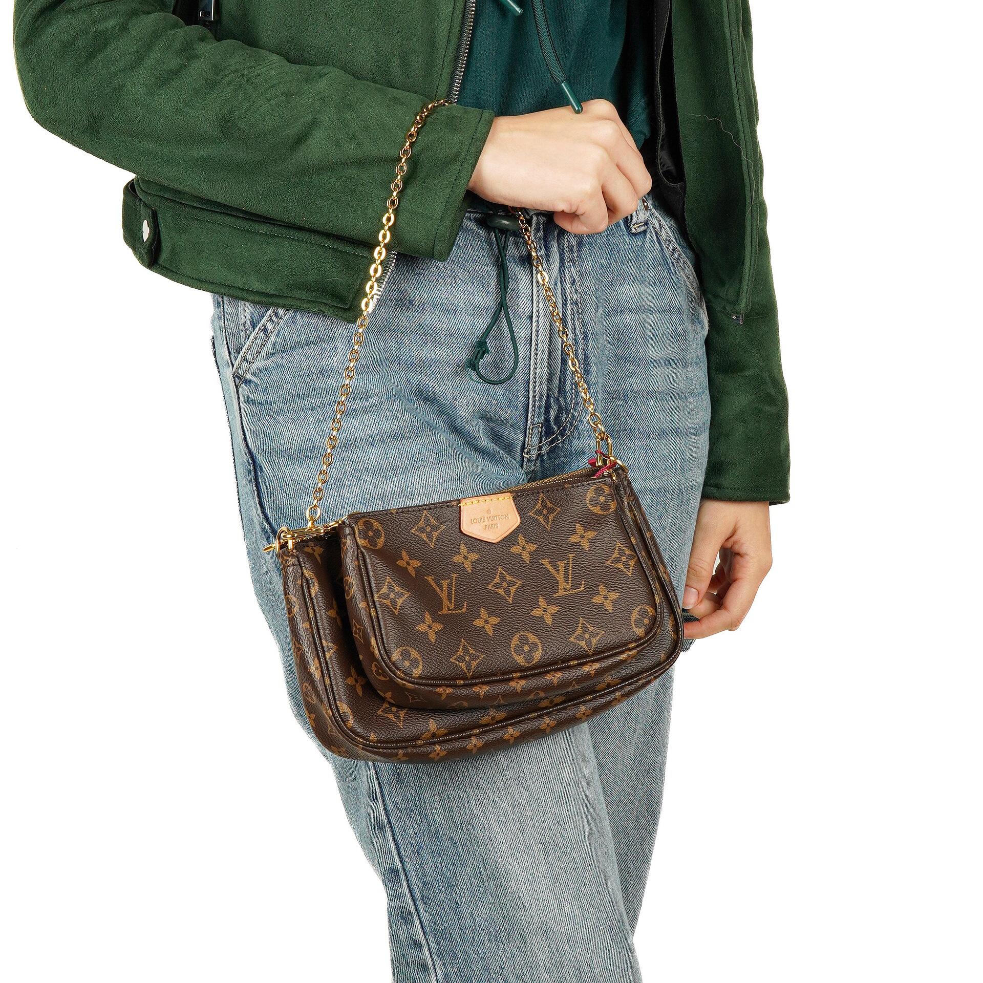 Louis Vuitton Multi Pochette Accessoires Schultertasche aus Monogram Canvas