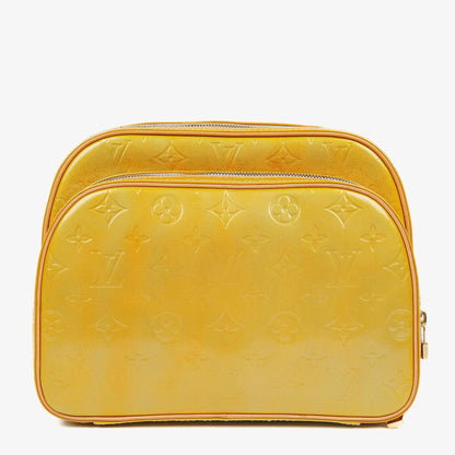 Louis Vuitton Murray Rucksack aus gelbem Vernis