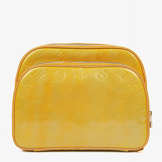 Louis Vuitton Murray Rucksack aus gelbem Vernis