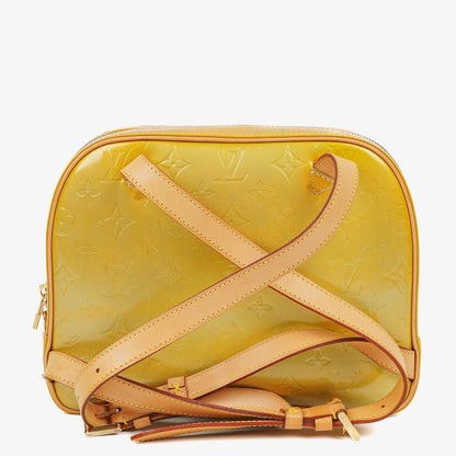 Louis Vuitton Murray Rucksack aus gelbem Vernis