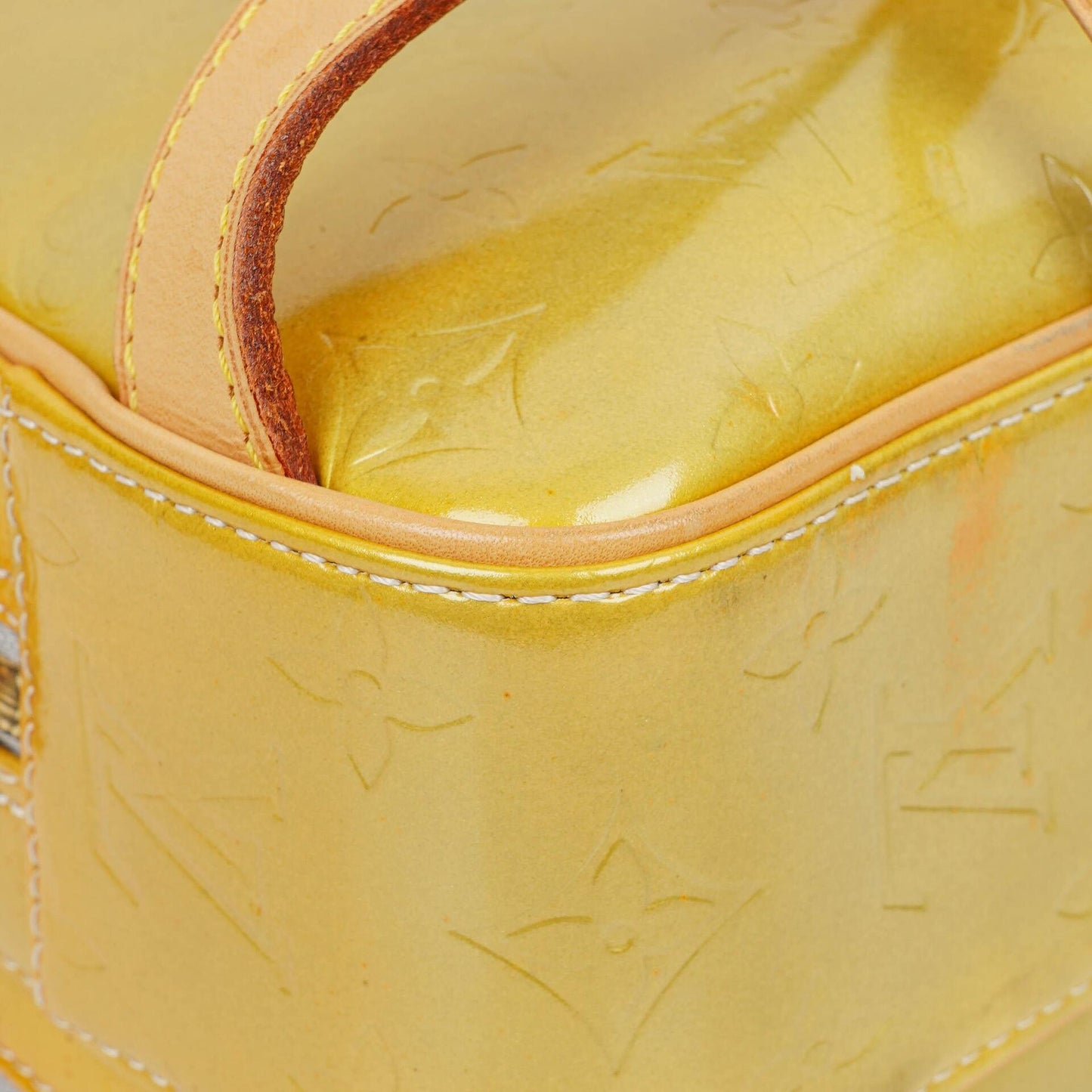 Louis Vuitton Murray Rucksack aus gelbem Vernis