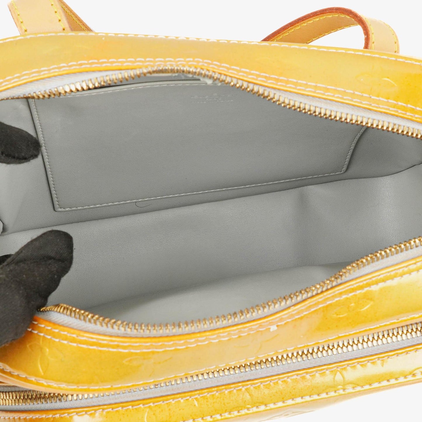 Louis Vuitton Murray Rucksack aus gelbem Vernis