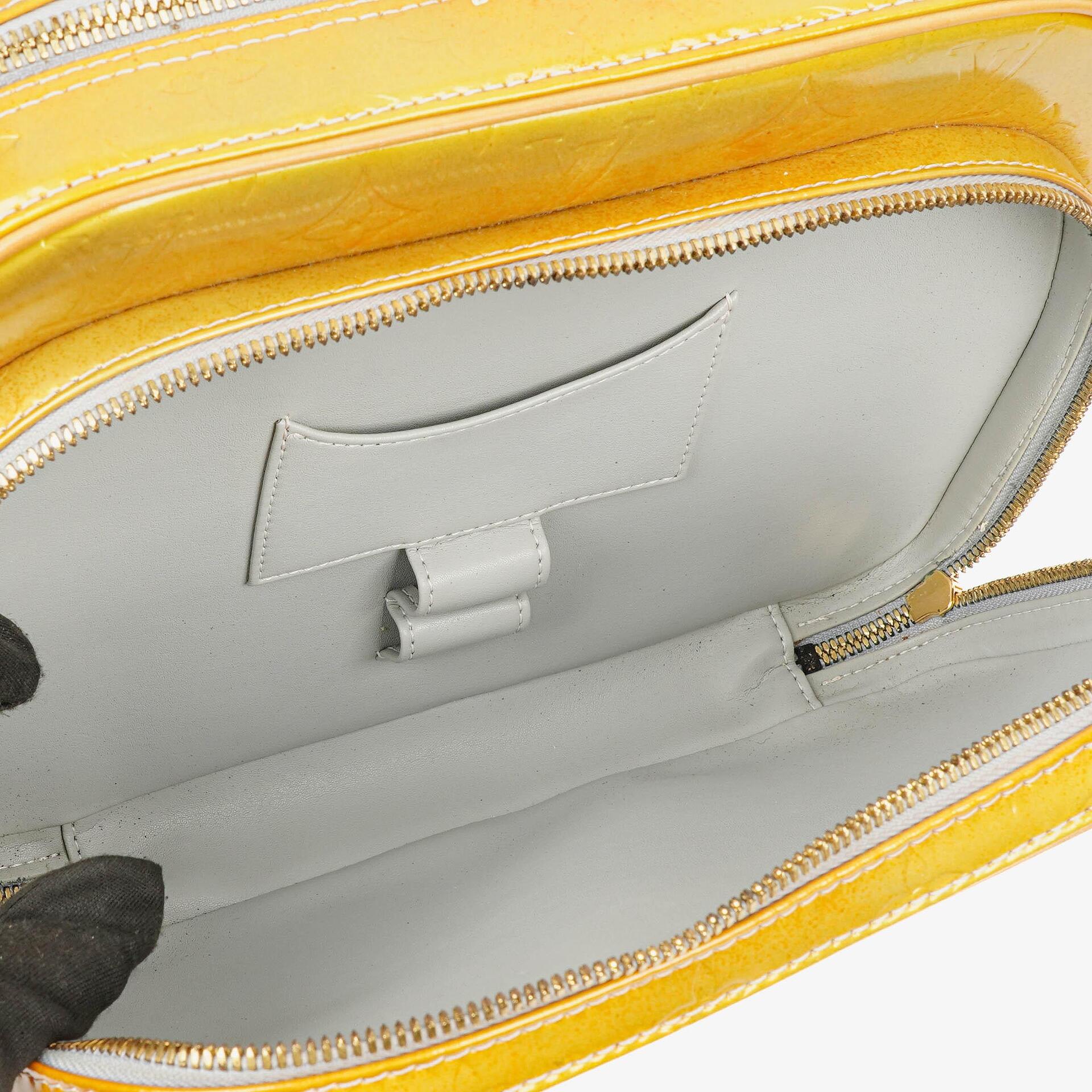 Louis Vuitton Murray Rucksack aus gelbem Vernis