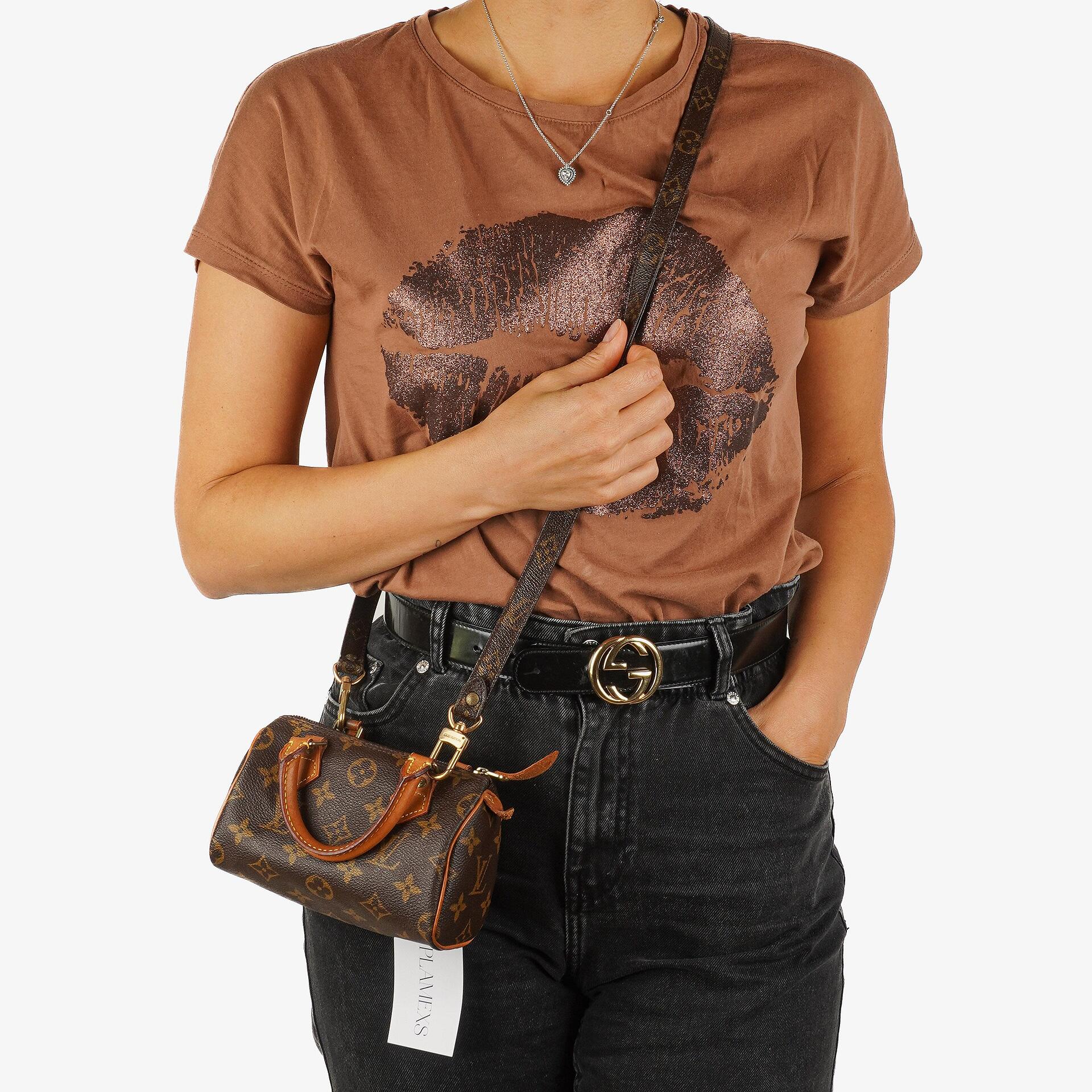 Louis Vuitton Nano Speedy Monogram Canvas Mini Tasche