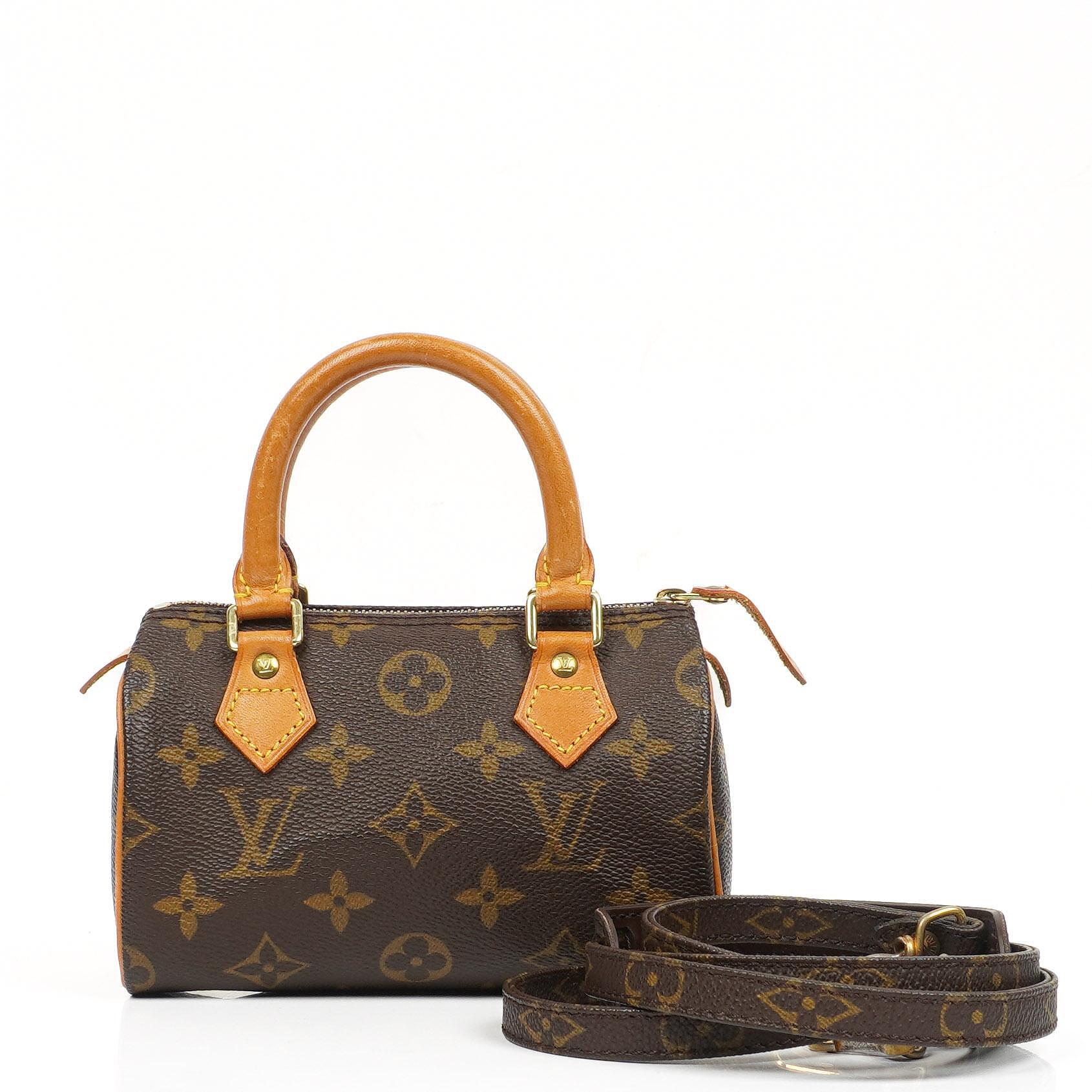 Louis Vuitton Nano Speedy Monogram Canvas Mini Handtasche