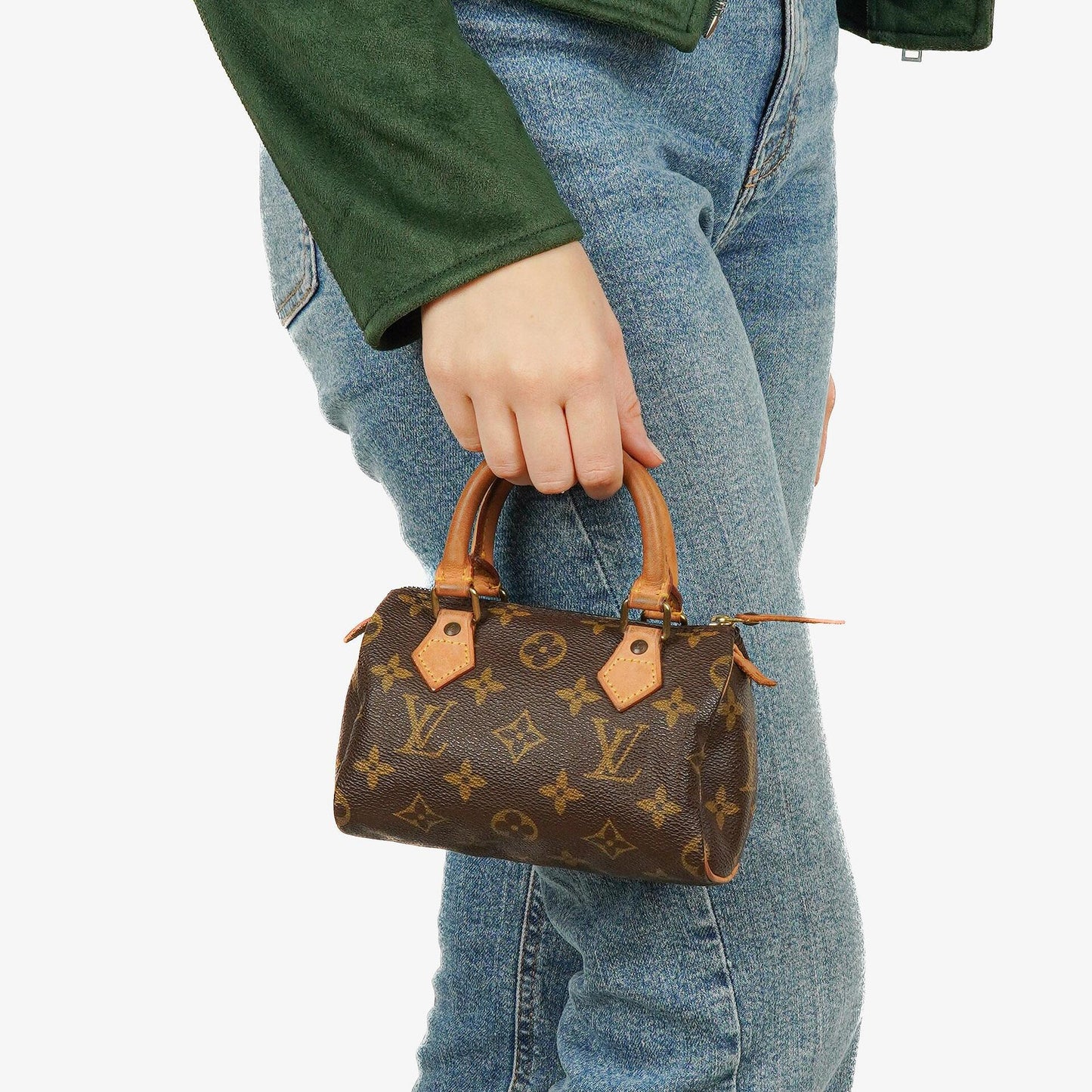 Louis Vuitton Nano Speedy Mini-Tasche aus Monogram Canvas