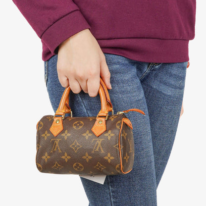 Louis Vuitton Nano Speedy Mini Tasche aus Monogram Canvas
