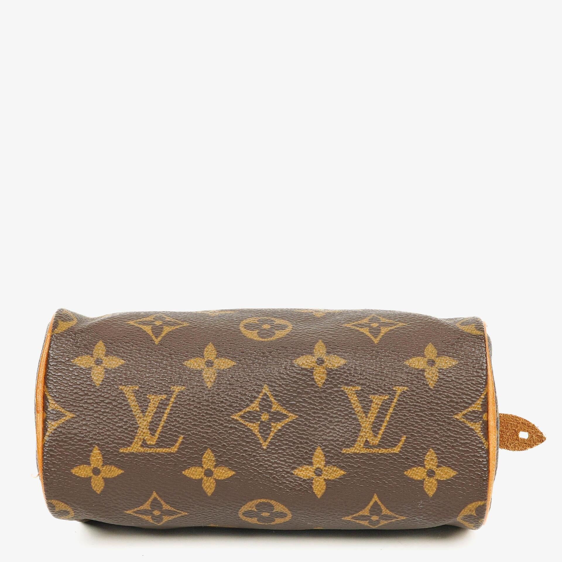 Louis Vuitton Nano Speedy Mini-Tasche aus Monogram Canvas