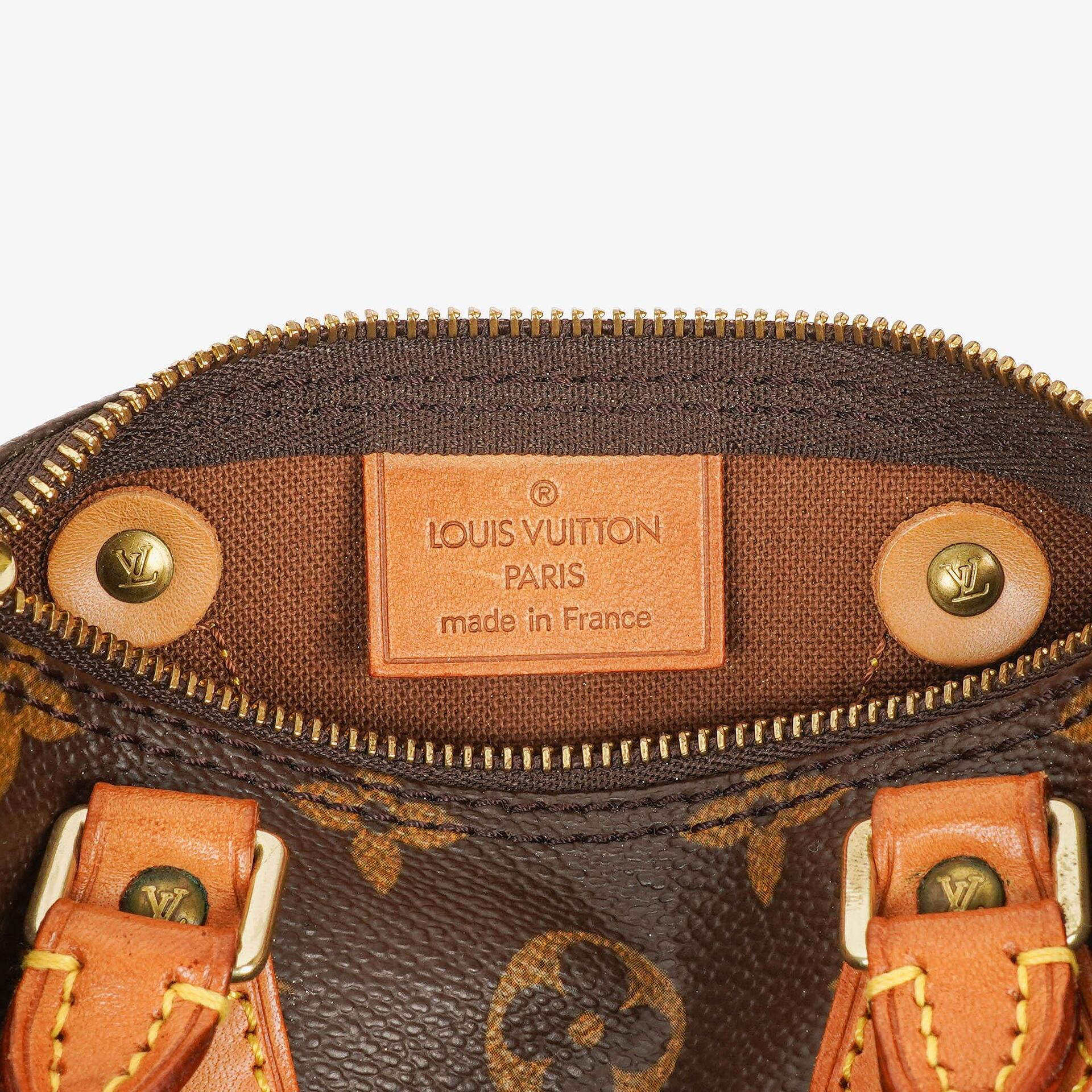Louis Vuitton Nano Speedy Mini-Tasche aus Monogram Canvas