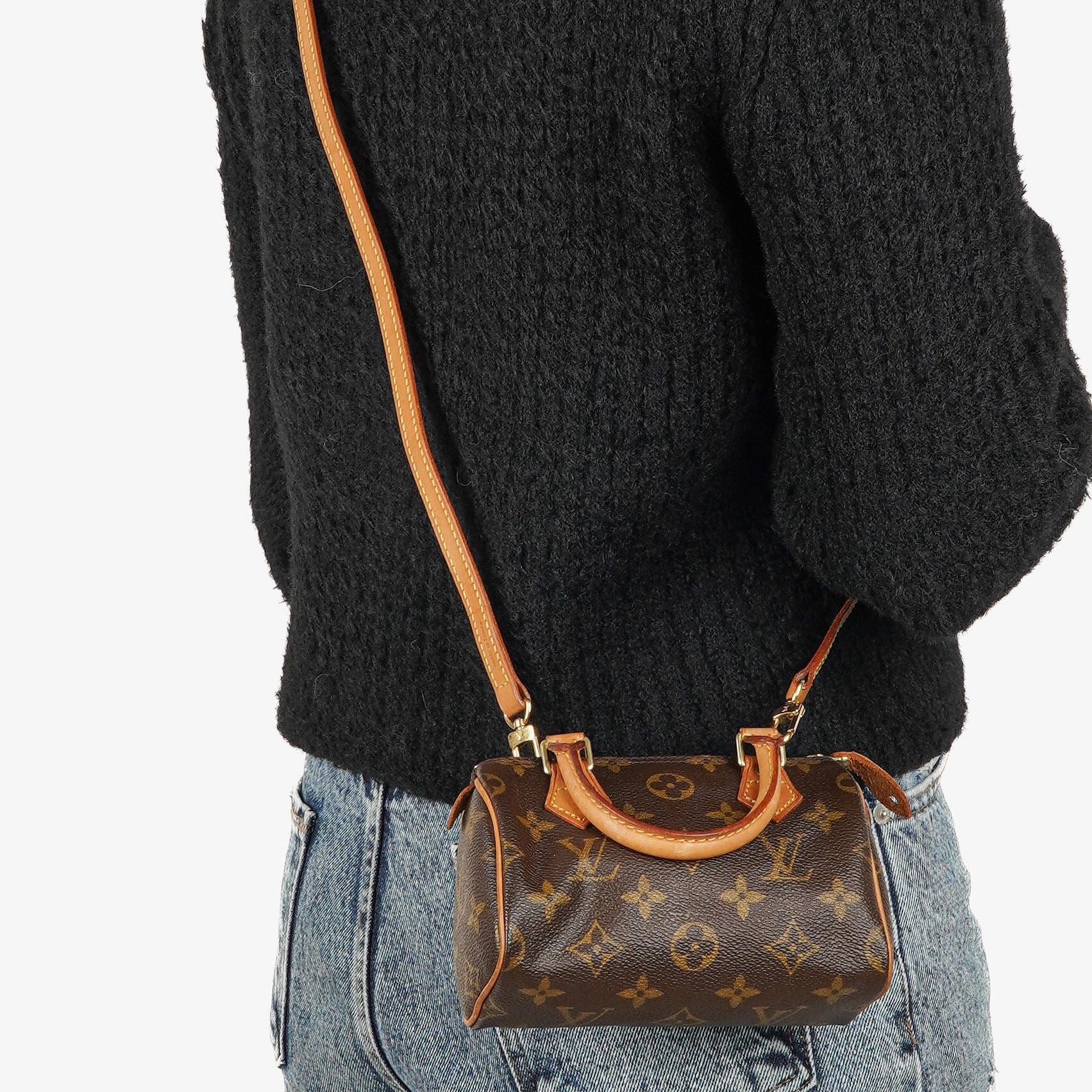 Louis Vuitton Nano Speedy Monogram Canvas Mini Tasche