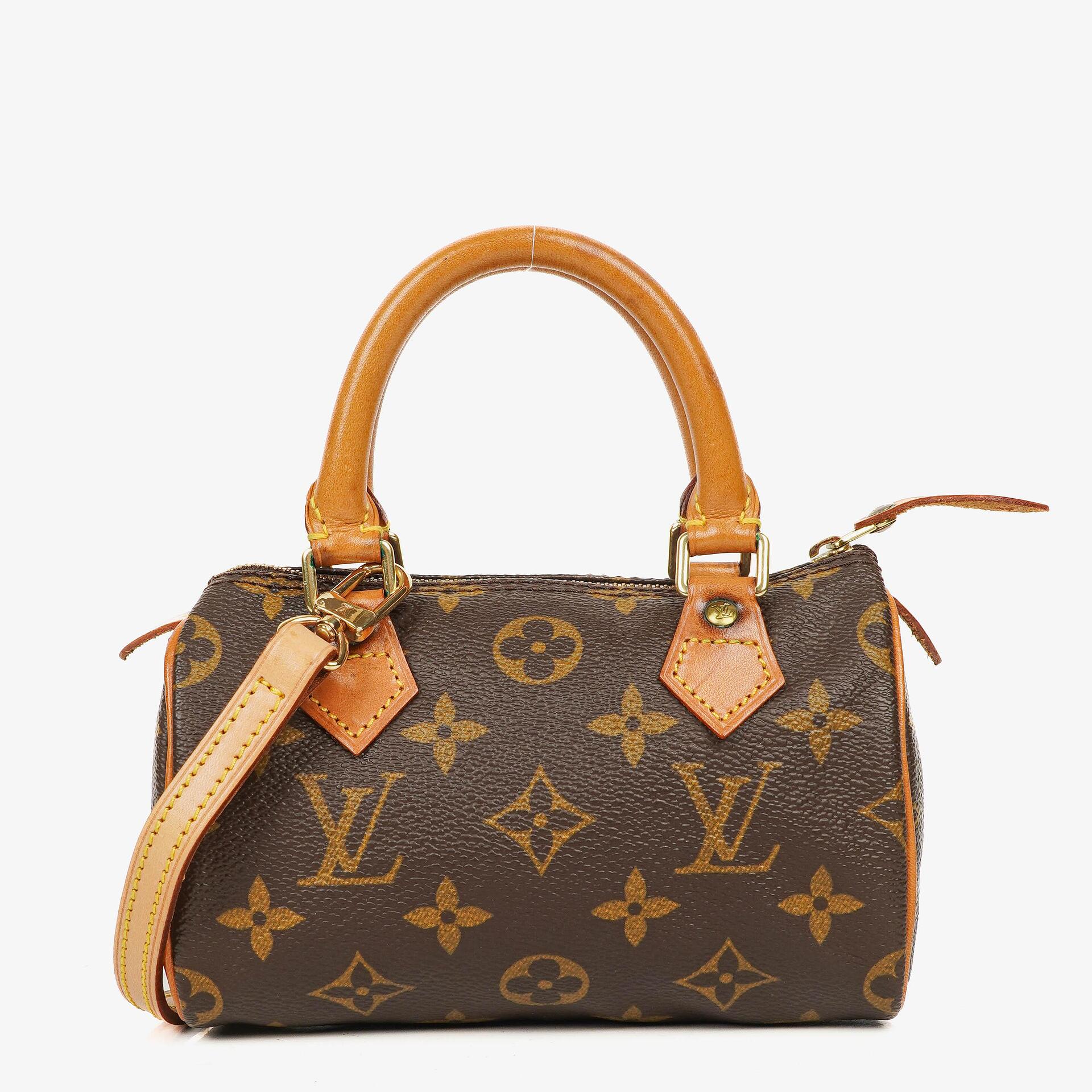 Louis Vuitton Nano Speedy Mini-Tasche aus Monogram Canvas