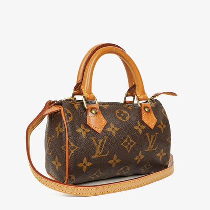 Louis Vuitton Nano Speedy Mini-Tasche aus Monogram Canvas