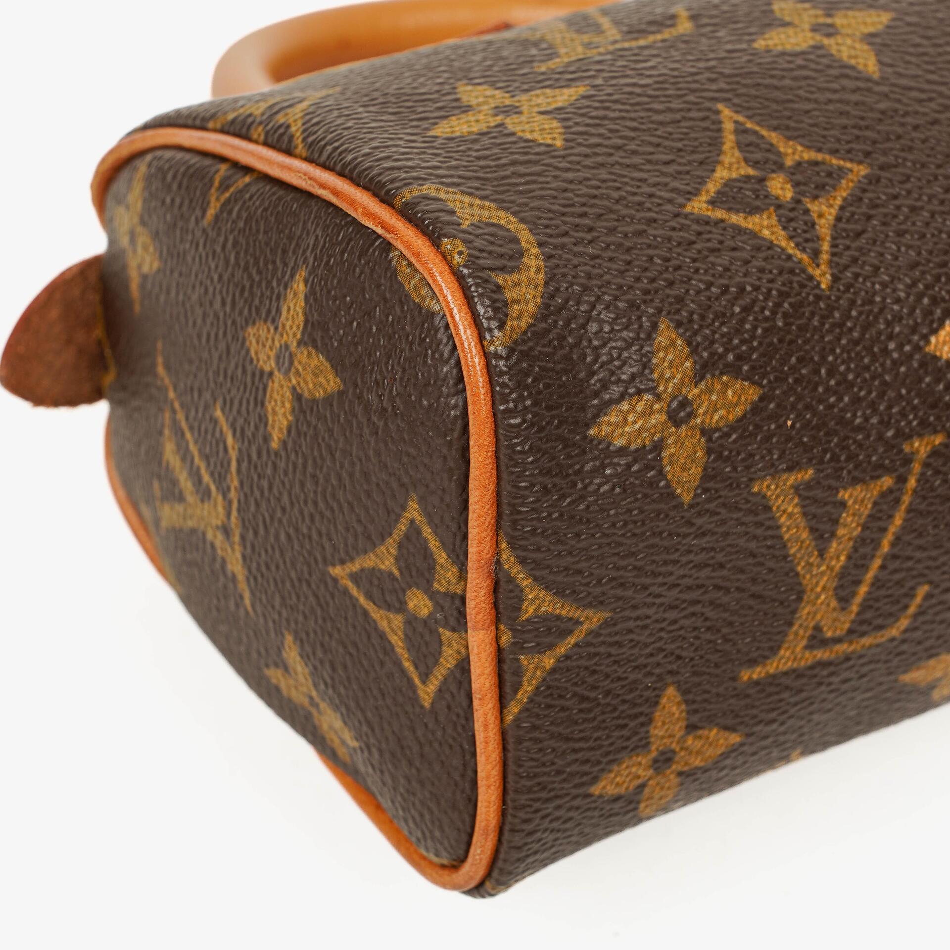 Louis Vuitton Nano Speedy Mini-Tasche aus Monogram Canvas