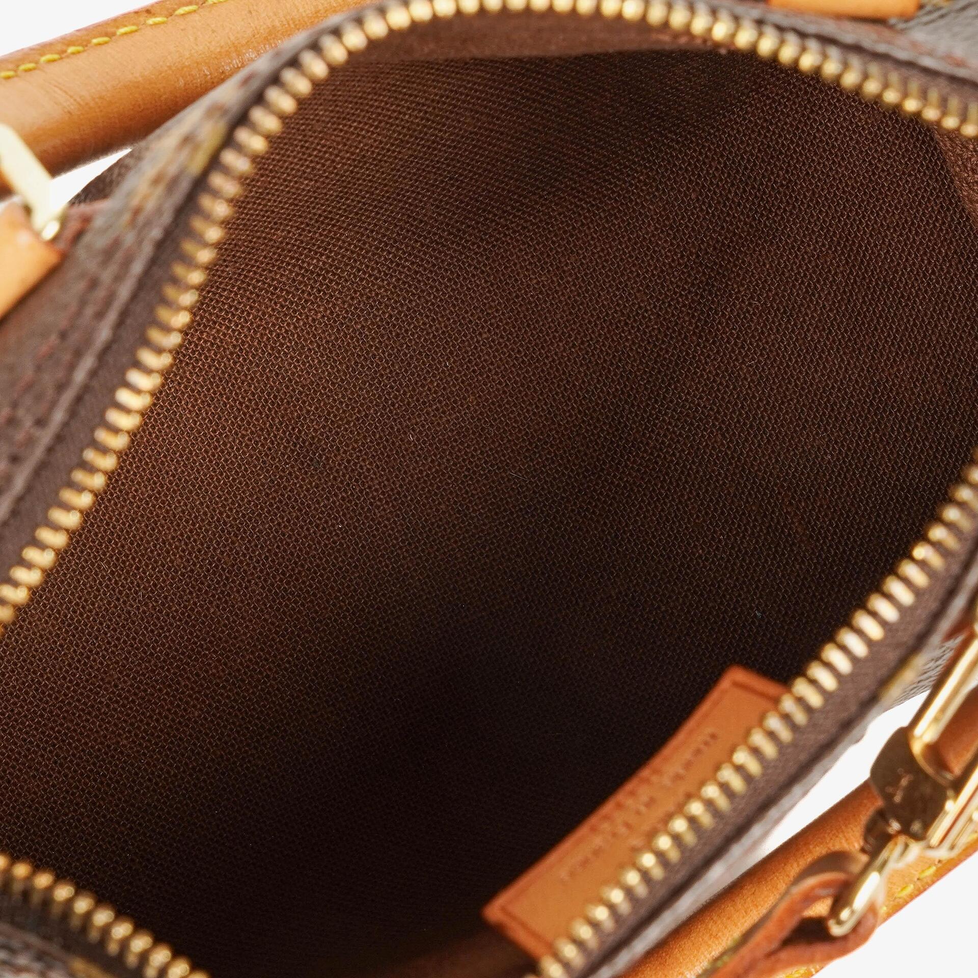 Louis Vuitton Nano Speedy Mini-Tasche aus Monogram Canvas